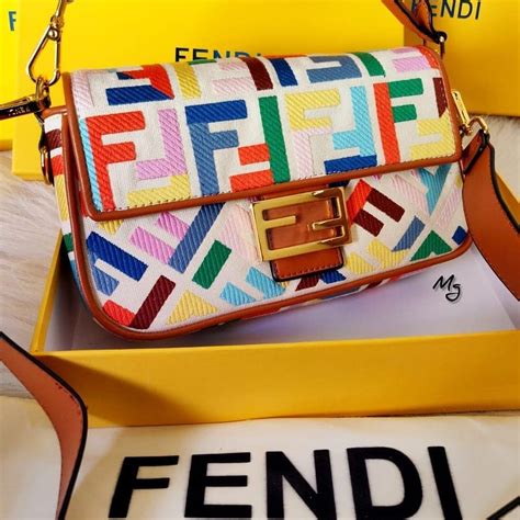 fendi colorful baguette